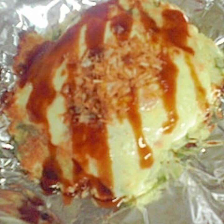 お好み焼きのチーズのせ トースター使用 レシピ 作り方 By 梨ボー 楽天レシピ